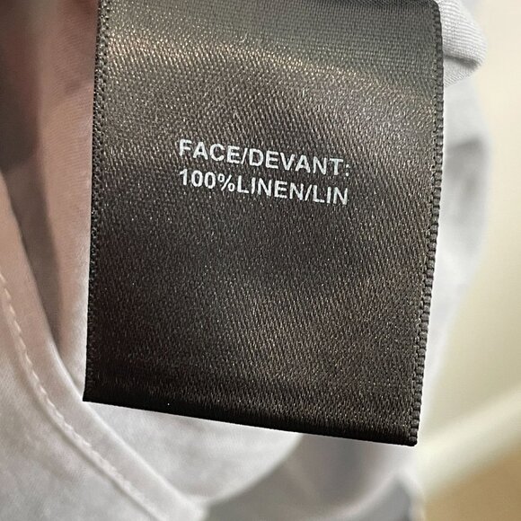 Lafayette 148 New York Womens XL Gray 100% Linen Sleeveless Belted Midi Dress - Picture 6 of 14